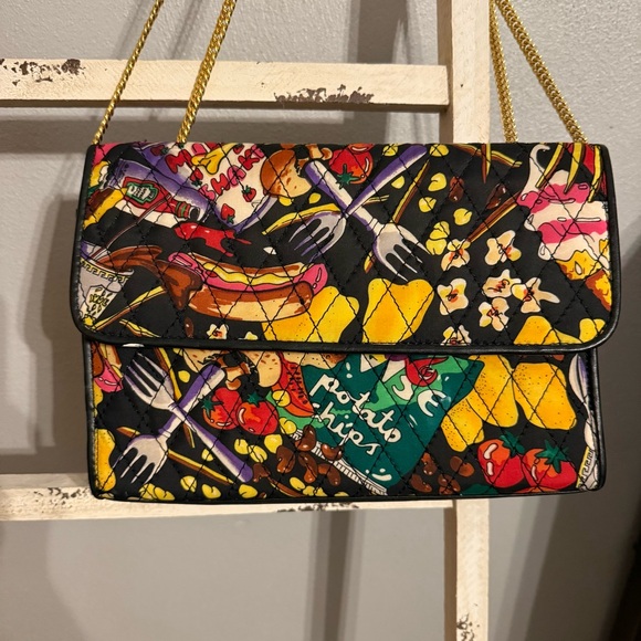 Nicole Miller Handbags - Vintage 90’s Nicole Miller Junk Food Crossbody Quilted Purse